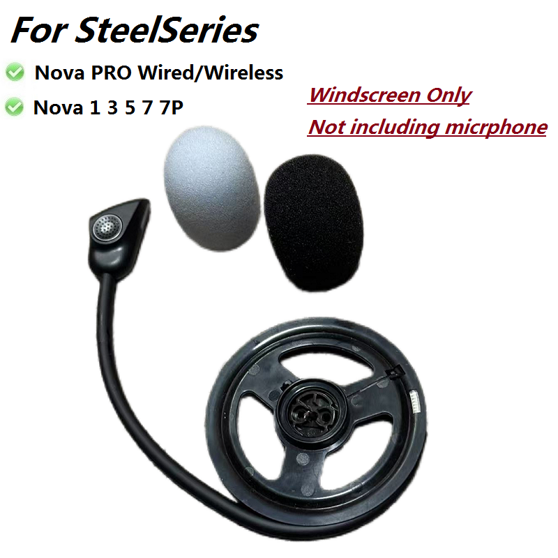 Wired Earphone Mic - Replacement windscreen for SteelSeries Arctis Nova