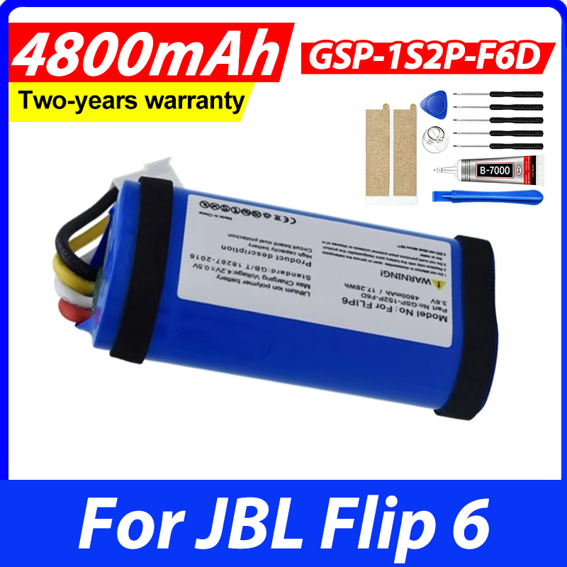 Jbl Speaker Flip 6 - 4800mAh Battery For JBL Flip 6