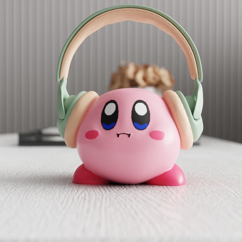 Headphone Stand Desk - MSKA Headphone Stand Kirby Cute Cartoon