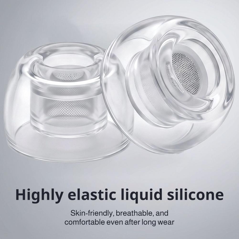 1/2/3Pairs Clear Liquid Silico - Silicone Ear Tip Replacement review and price