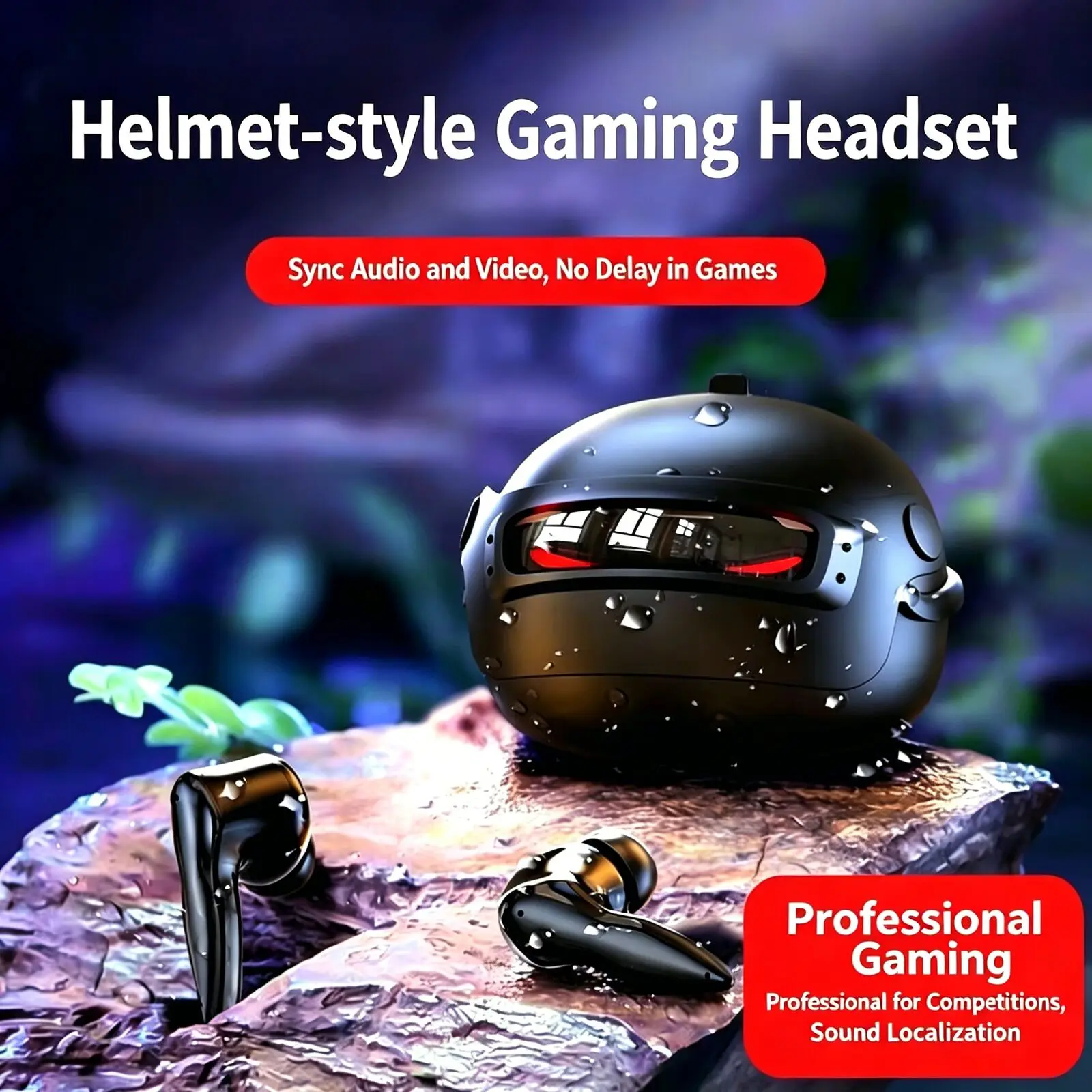 Helmet Style Gaming  Wireless  - Gaming Headset Rgb review and price